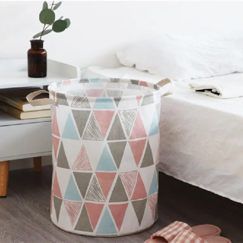 Dirty Laundry Folding Large Capacity Clothing Storage Bucket Children Toy Basket Home Waterproof Organizer with Handles