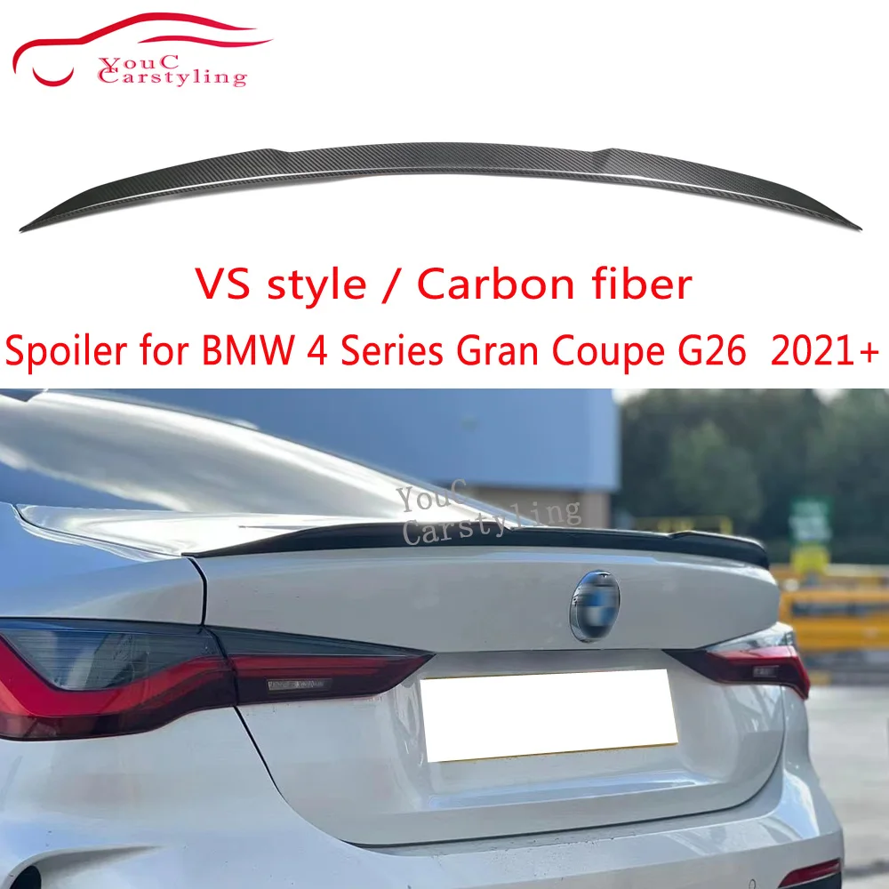 

VS Style Carbon Fiber Spoiler Wing For BMW 4 Series G26 2021+ Trunk Wing Spoiler Car Styling