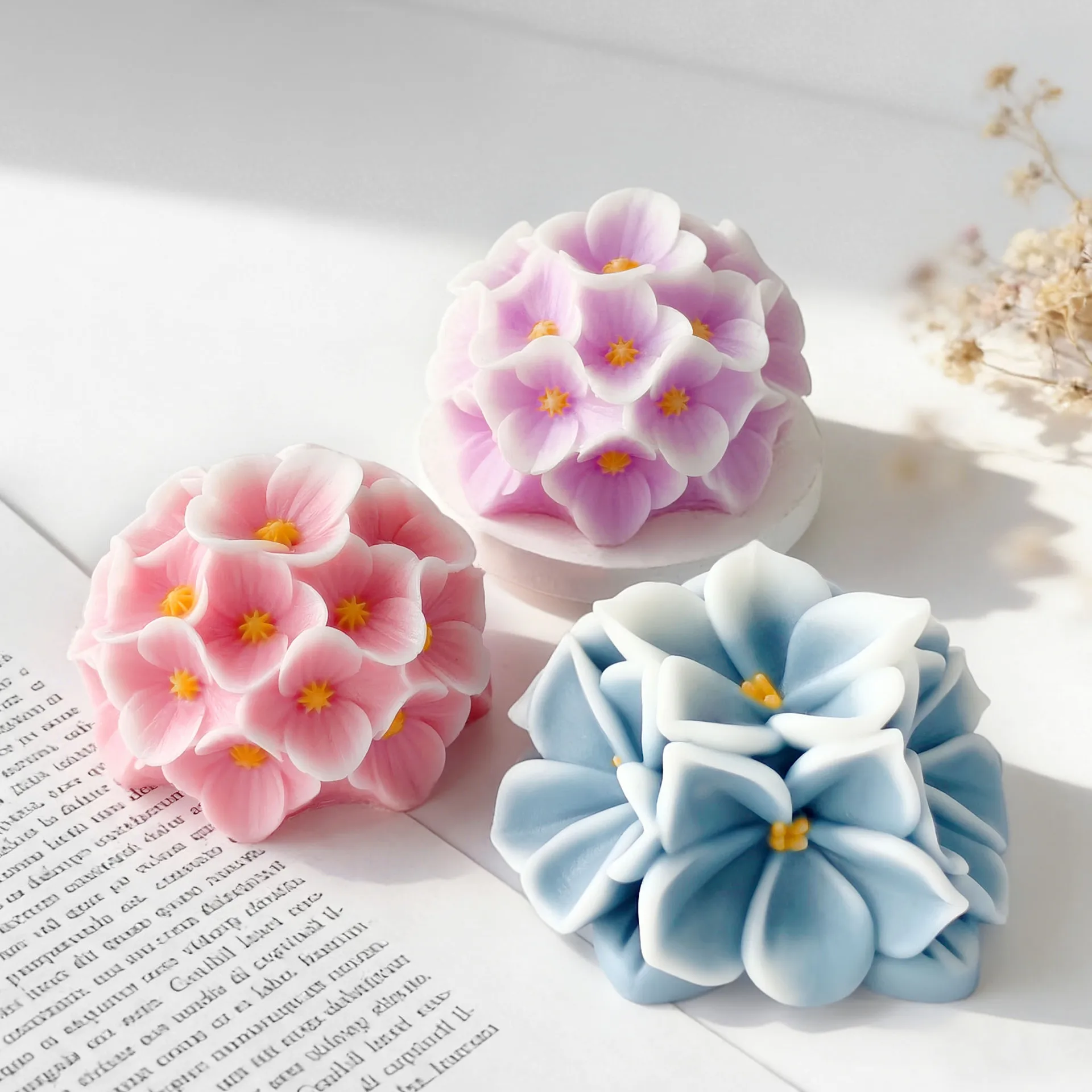 Floral Ball Silicone Mold 4