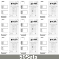 50sets 4 in1 Noosy Nano Sim Card Adapter + Micro Sim Cards Adapter + Standard SIM Card Adapter for IPhone Wholesale 1