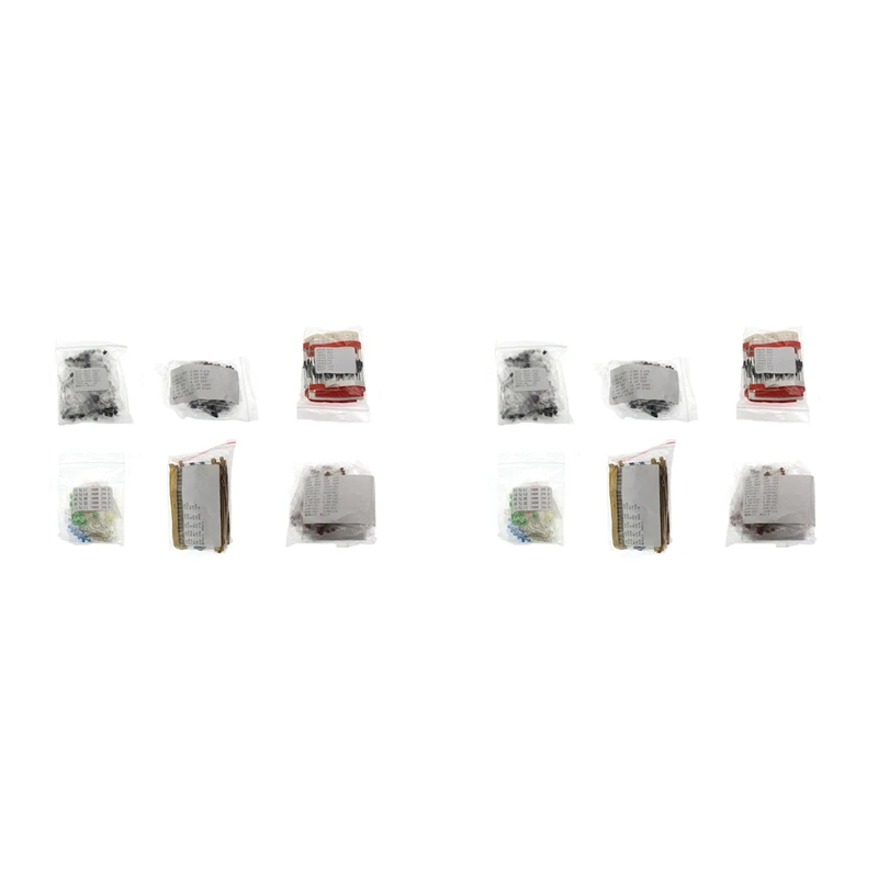 

2780PCS 6 Kinds Of Components Package Resistor Package Electrolytic Capacitor Package Diodes Electrolytic Capacitor