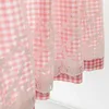 pastoral wind short curtain pierced door curtain kitchen cabinet curtain partition coffee curtain fabric curtain double layer 3