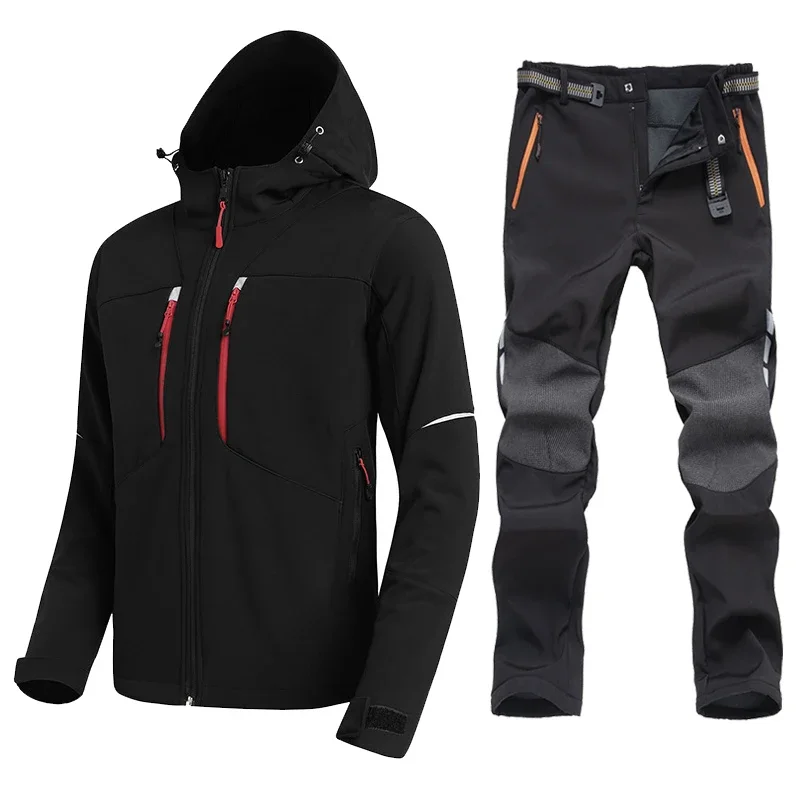 outdoor-hiking-jacket-suit-fleece-softshell-jacket-and-pants-waterproof-trekking-camp-hooded-coat-pants-climb-skiing-trousers