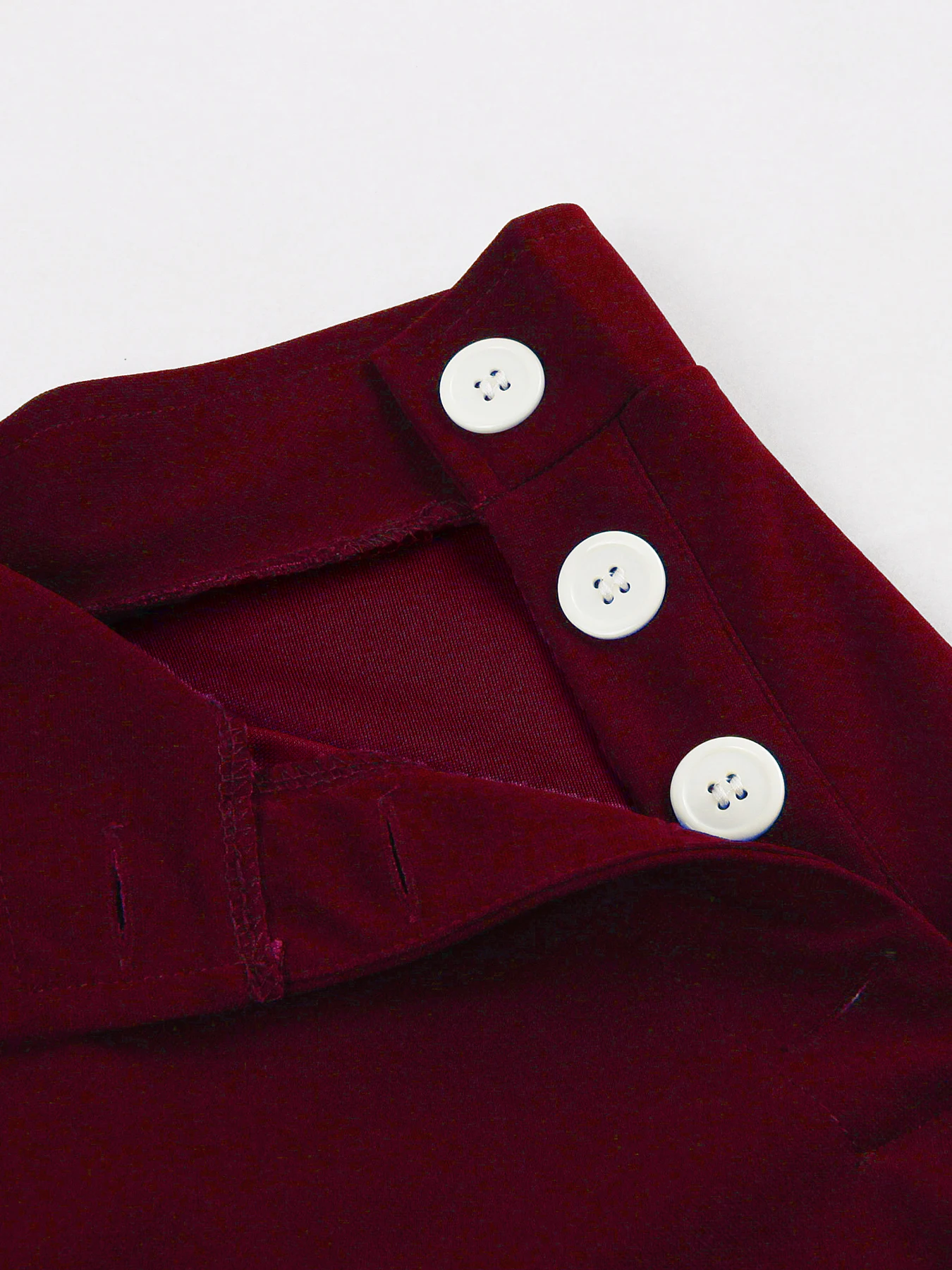 Tonval One Pocket Front Buttons Side Swing Skirt 2025 Vintage Clothes for Women Green Elegant Plain Skirts