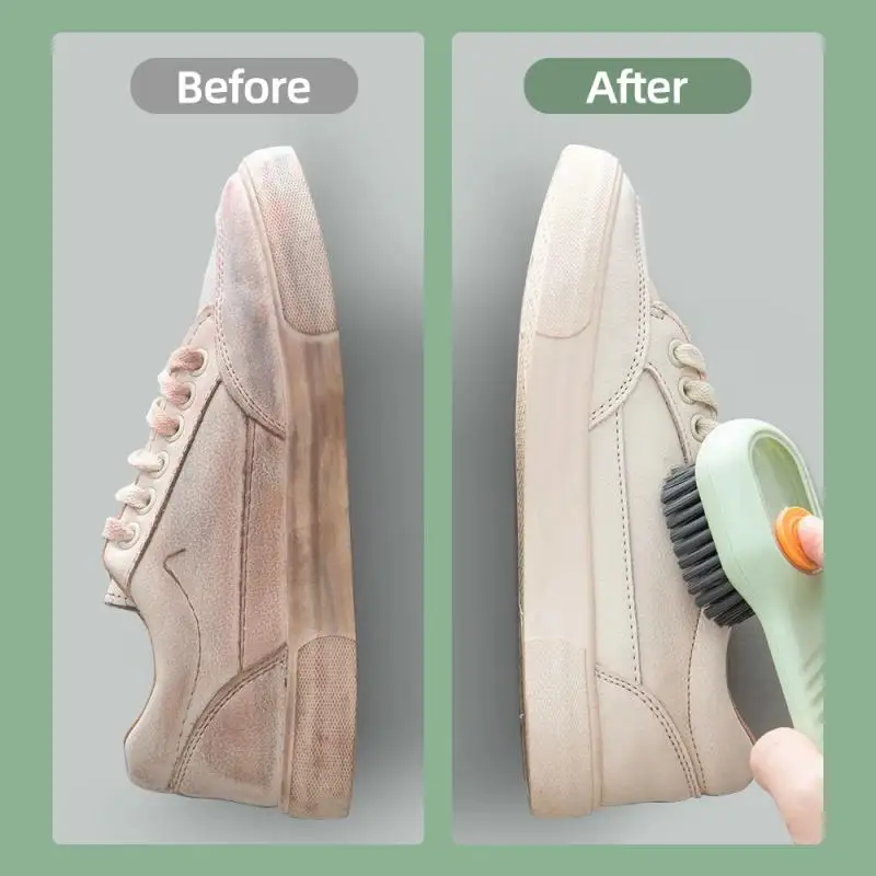 Automatic liquid laundry brush with soap dispenser multifunctional hydraulic cleaning brush, shoe brush, cleaning cleaner
