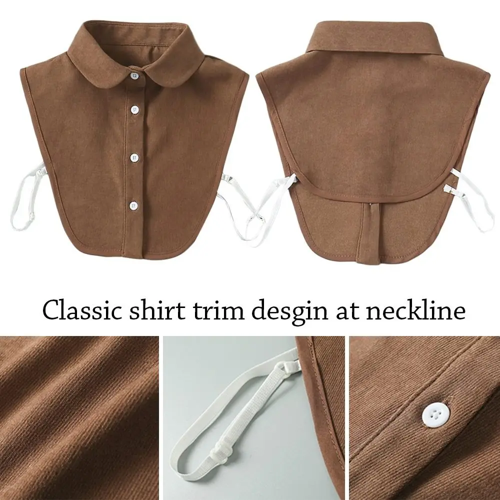 Fashion Fake Collar Blouse Vintage Detachable Shirt False Collar Lapel Blouse Top Women Clothes Accessories fake collar detachable collar shawl