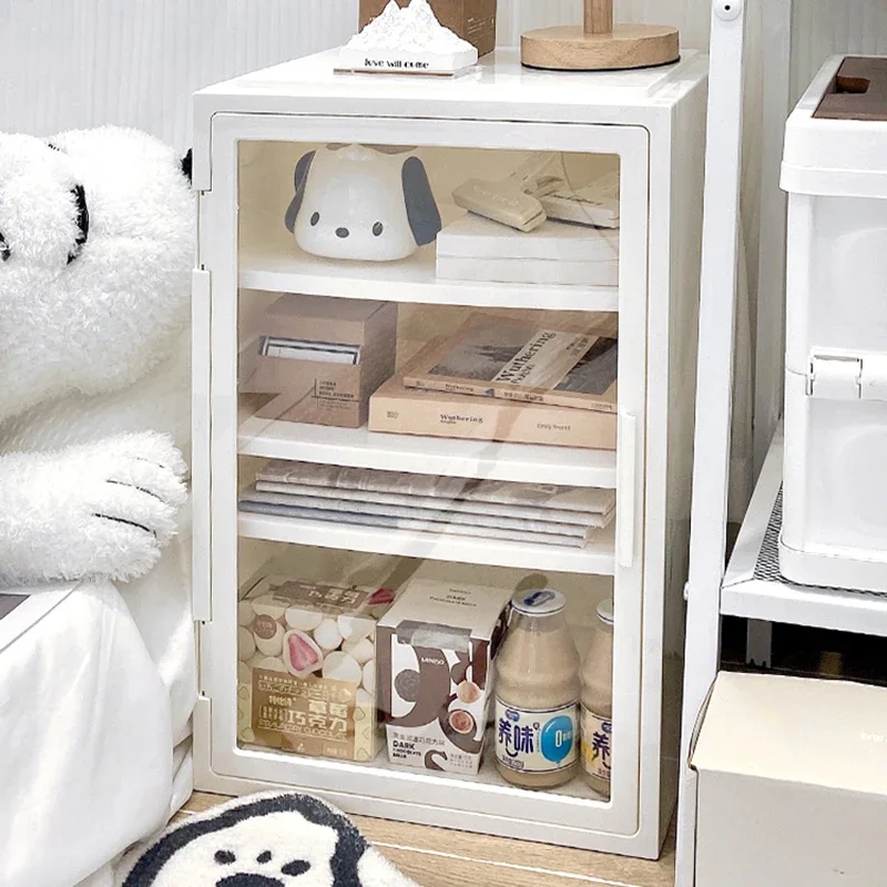 

Modern White Nightstands Storage Multifunctional Plastic Corner Bedside Table Filing Small Arredamento Modern Furniture XY50BT