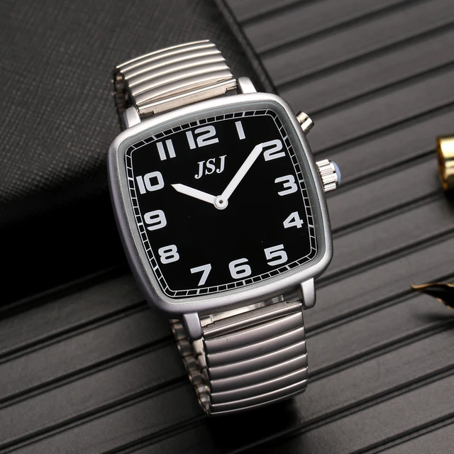 Sprechende Armbanduhr - schwarz