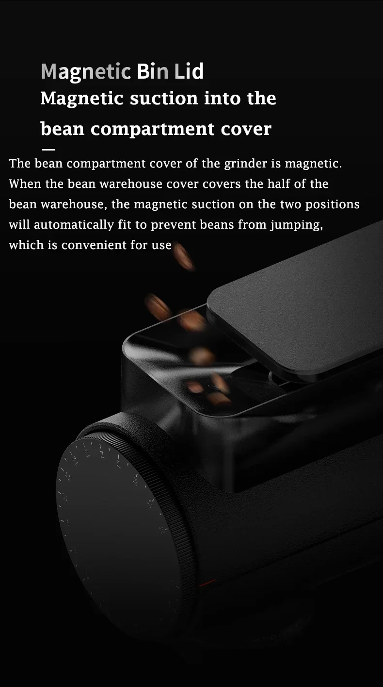 Description Picture 4 of item2024 Timemore 064S Electric Coffee Grinder 220V Fully Automatic Speed Adjustment Espresso Mill Household Coffee Grinding Machine