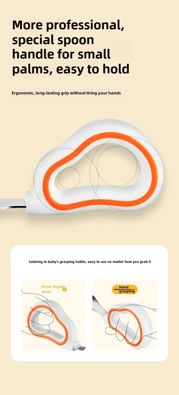 Description Picture 5 of item1PCSBaby Eating Training Soft Silicone Spoon and Fork Cutlery Toddler Learn To Eat Training Soft Fork Cutlery Children Tableware