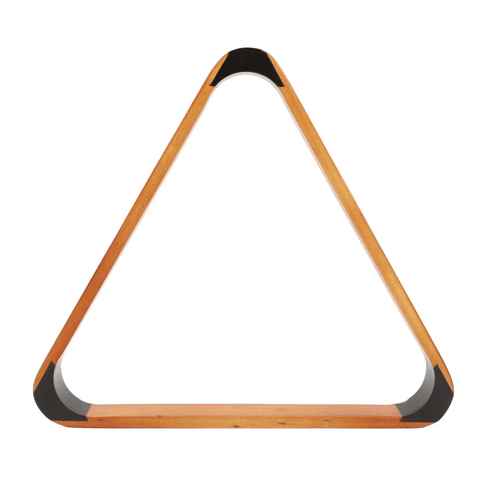 Billiard Ball Triangle Rack Black 57.2MM Pine British Fancy 9 Ball Pool Rack Yellow Pool Triangle