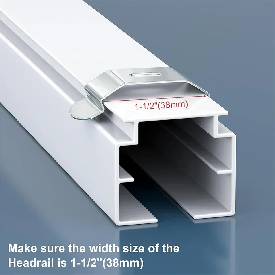 AuRiver Jalousien Halterungen - 6 Stück L-Winkel Für Vertikale Jalousien