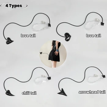 4 stili Halloween Love Heart Tail Lolita JK Cat Tail Flessibile Piccolo Demone Anime Remilia Cosplay Party Tail Puntelli Unisex