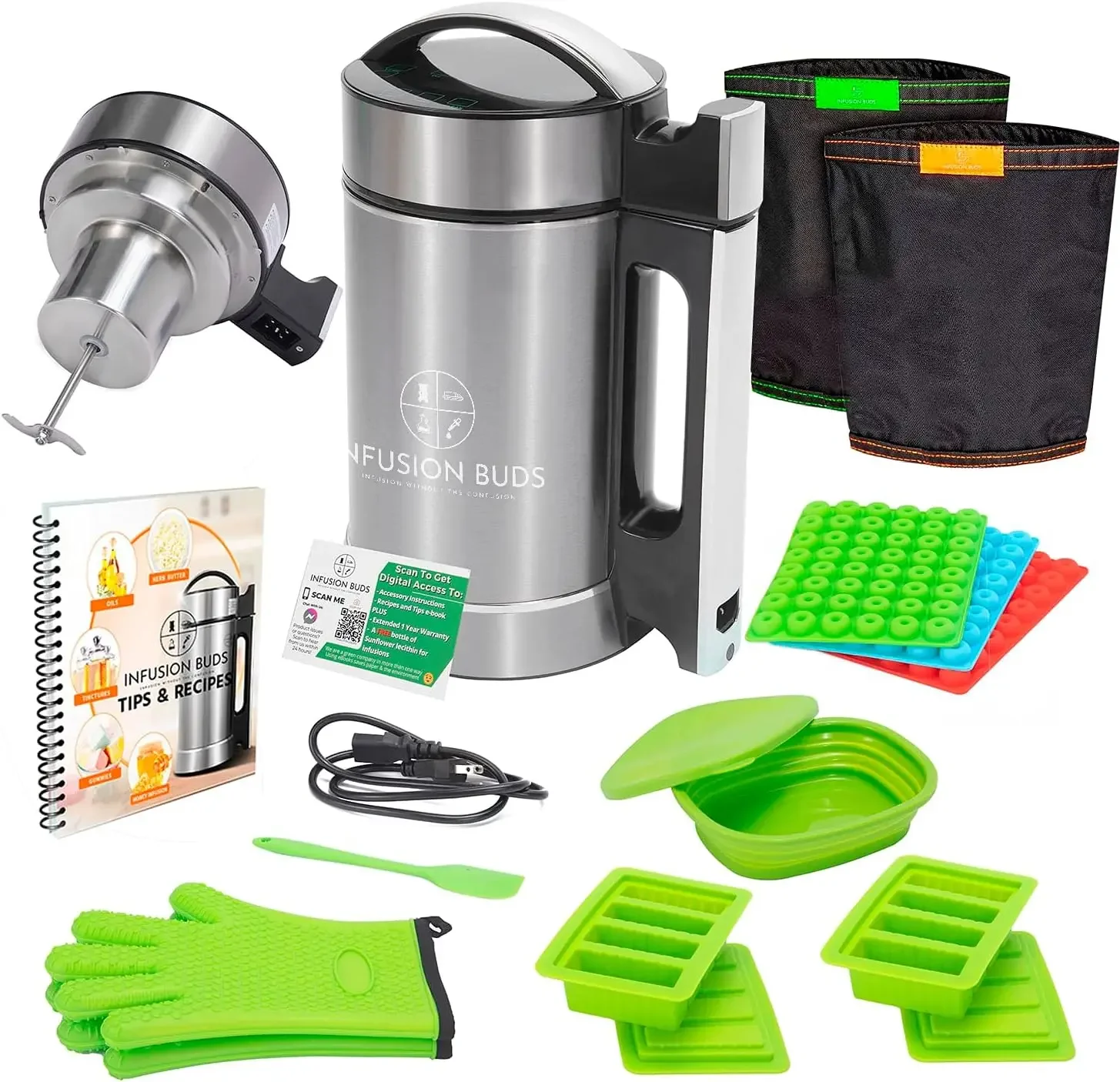 

Butter Infuser Machine- Herbal Butter Maker Machine Oil Infuser Machine. Includes Decarb Box Tons of Accessories