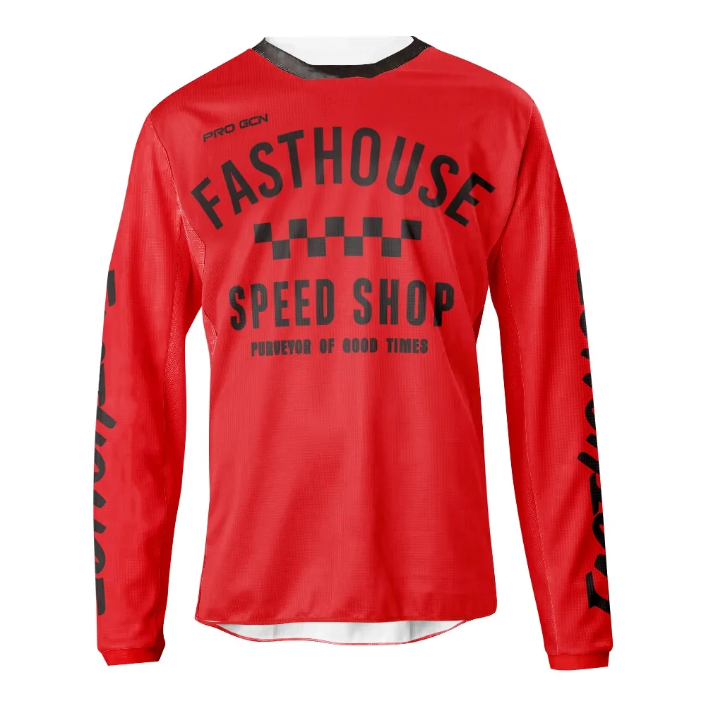 thumbnail image 1 of 2023 Camiseta de ciclismo de secado rápido para hombre, camiseta de motocross, ropa de descenso para bicicleta de montaña, DH, MX, ropa para motocicleta, ropa para ciclismo, 1 of 5