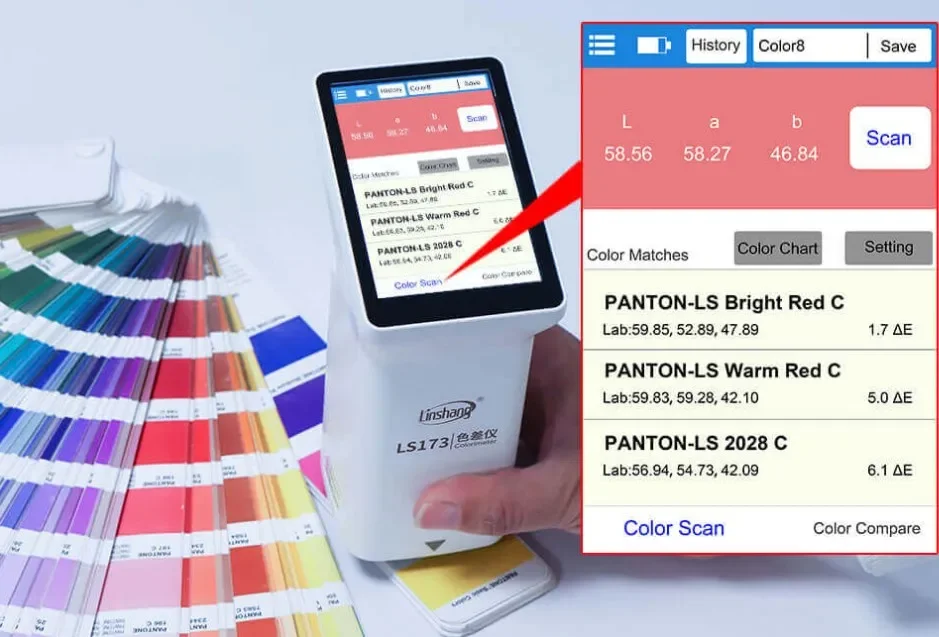 LS173 Portable Multifunctional Colorimeter With Touch Screens Color Analyzer Lab