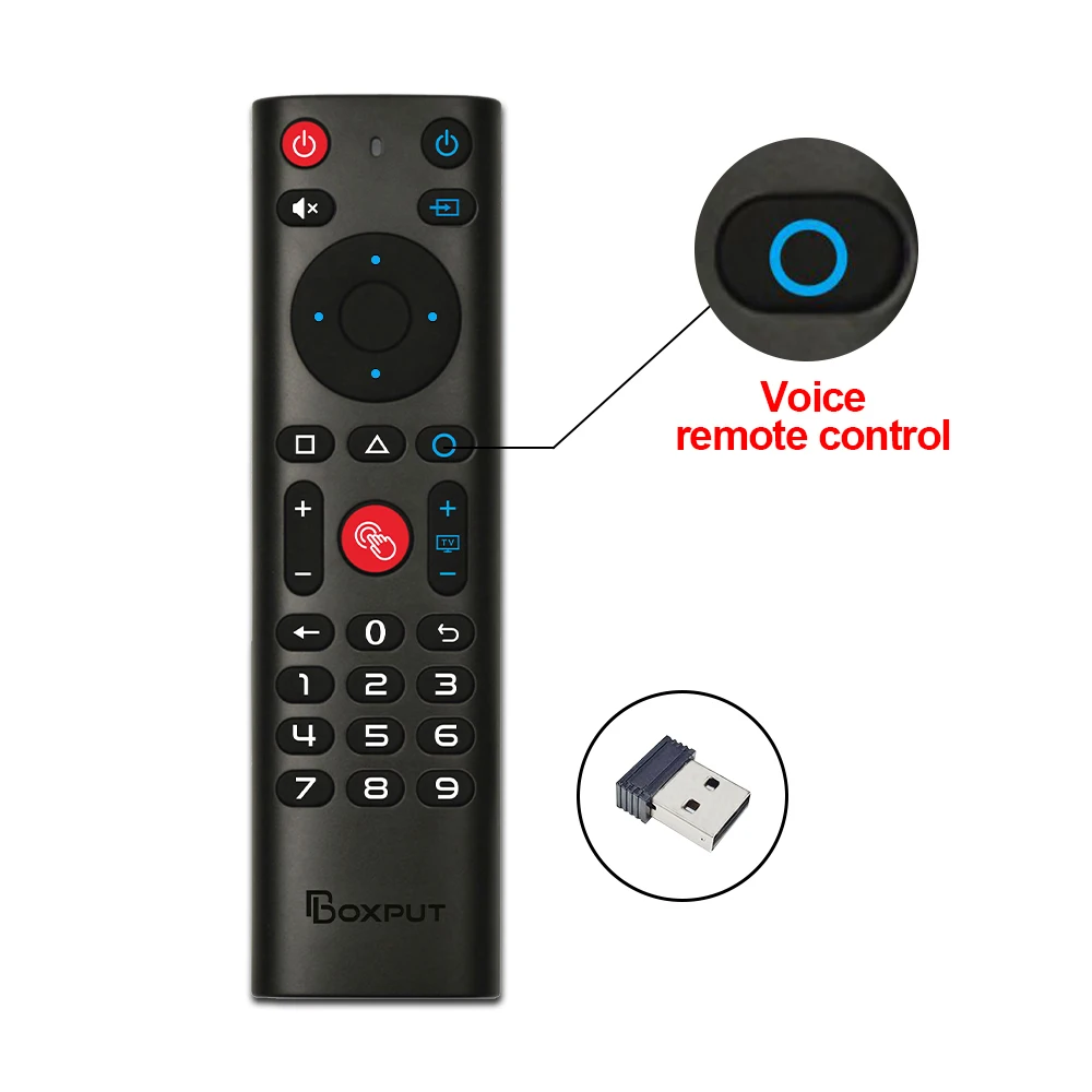 Controle Remoto sem Fio com Giroscópio Air Mouse Voice Control ir Learning Android Smart tv Box tv Stick bt Bpr3s Bpr3s Plus - Image 3