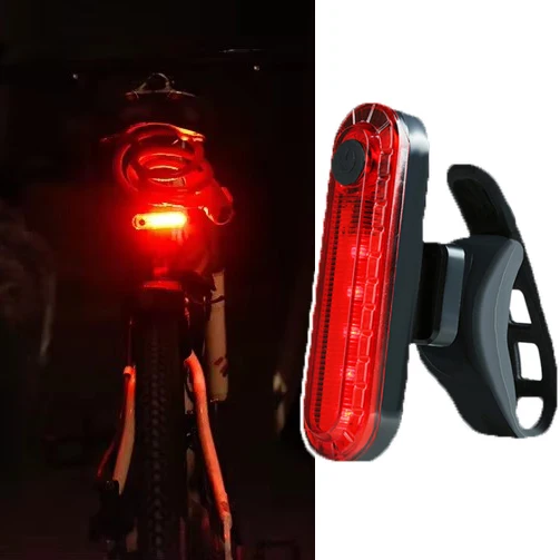 5 LED Rot Fahrrad Rücklicht Beleuchtung Aufladbar ... – Viceal