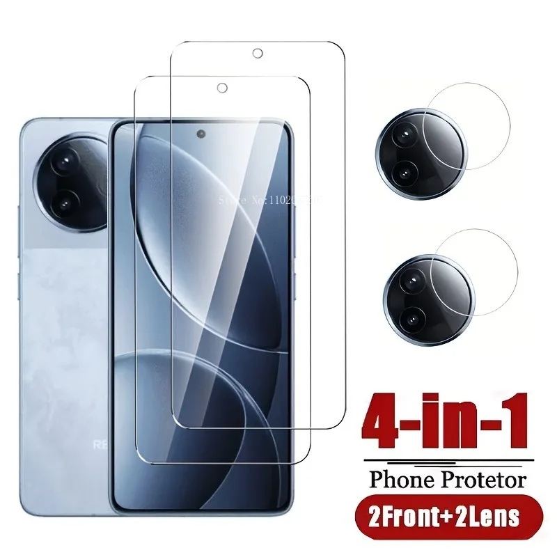 Ultimate 4-in-1 Ultra Clear Tempered Glass & Camera Lens Protector Set