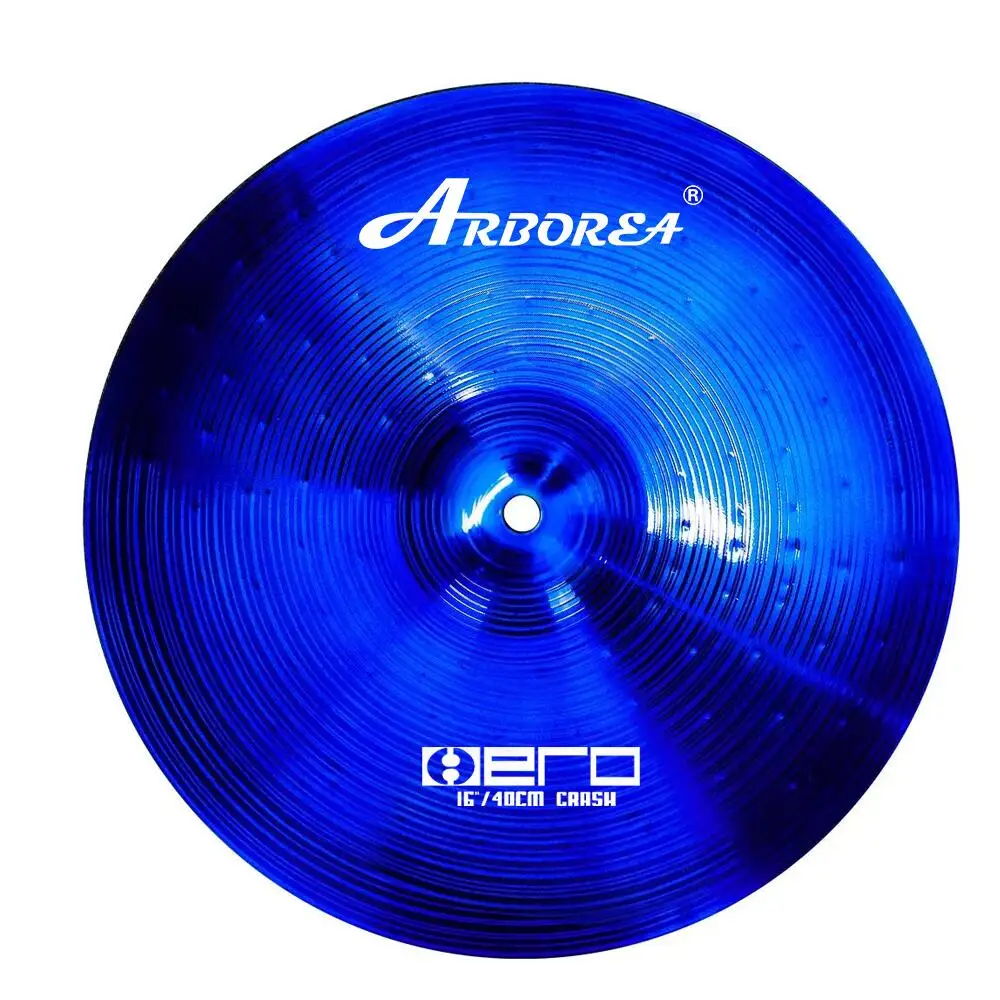 Blue Alloy Cymbal Set 10''splash + 14''hihat + 16''crash + 16''ozone + 18''china + 20''ride + Bag Arborea Factory