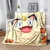 6 Size Warm Soft Pokémon Stitch Pikachu Print Blanket Fluffy Children and Adults Sofa Plush Bedspread Throw Blanket for Sofa Bed 6