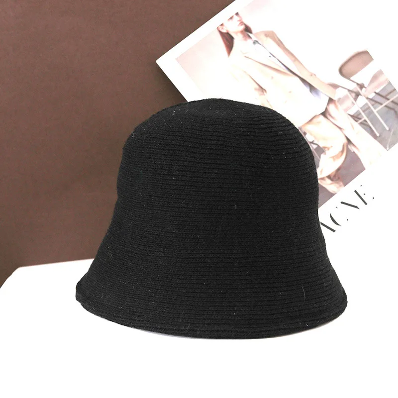 Wool Bucket Hat-Black