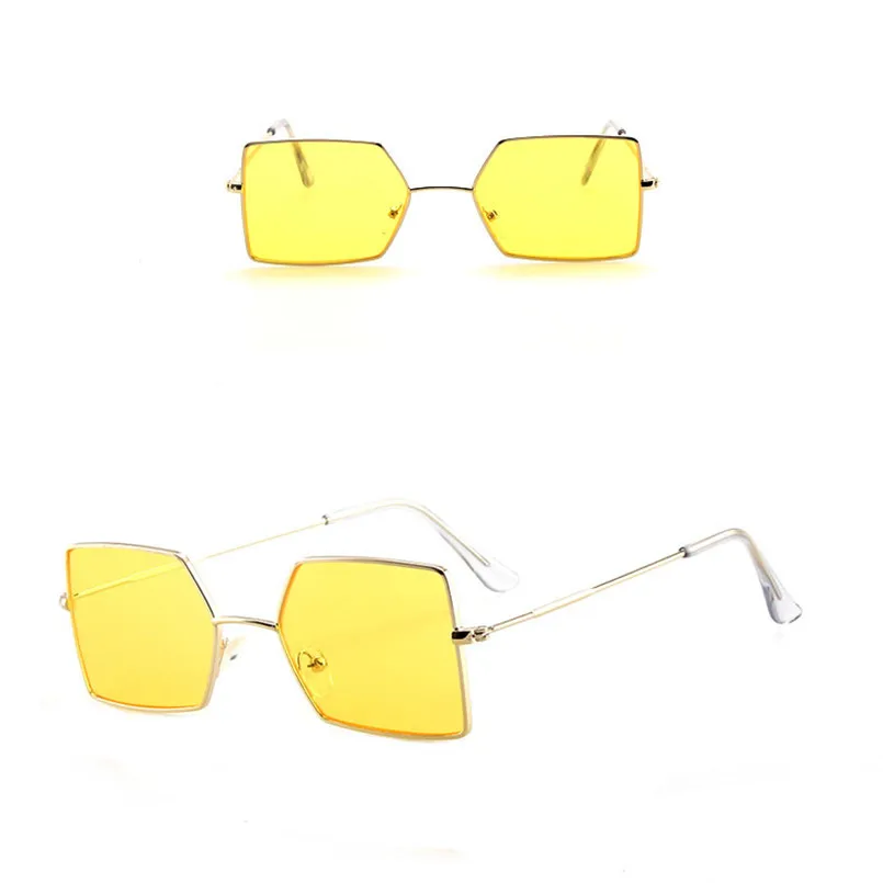 

FOENIXSONG Women's Fashion Sunglasses for Women Men Square Metal Frame UV400 Eyewear Cute Chic Glasses очки Oculos Lentes