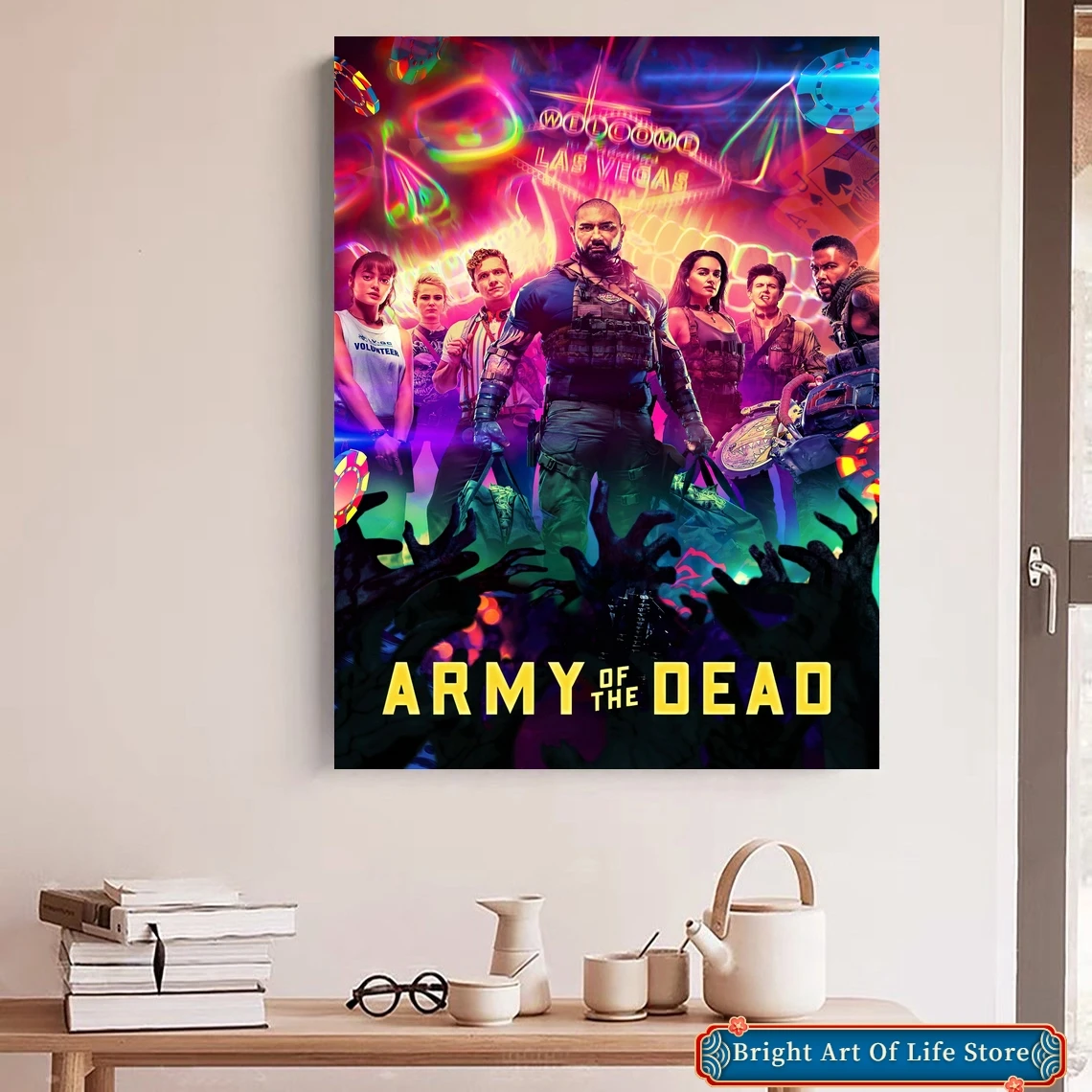 

Army of the Dead (2021) Movie Poster Art Cover Star Photo Print Apartment Home Decor Wall Painting (No Frame)