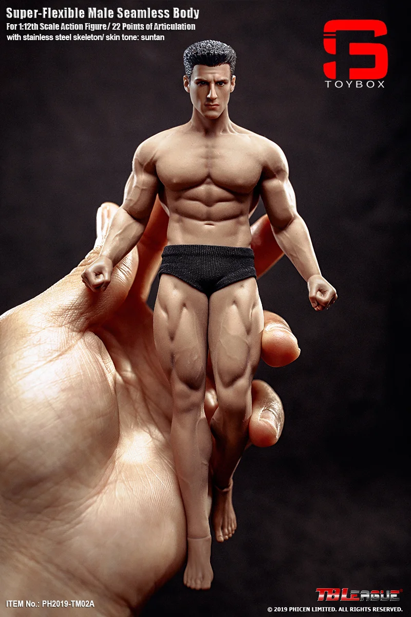 TBLeague Phicen TM01A TM02A 1/12 Male Suntan Seamless Body with