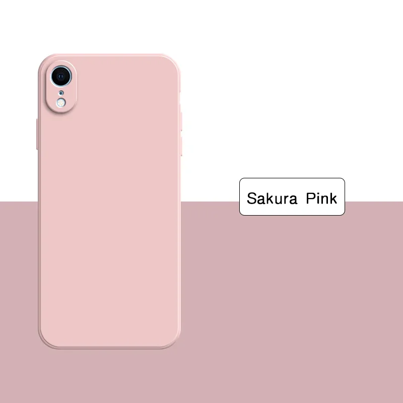 Premium Liquid Silicone Phone Case - Soft Solid Color Back Cover