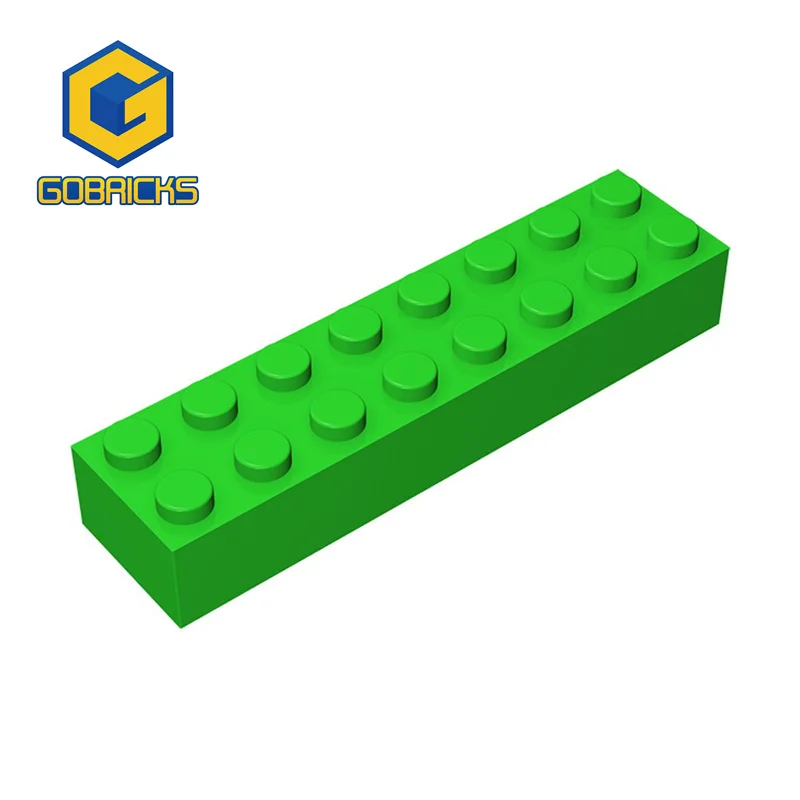 Детали для сборки gobrick, 10 шт., детали 2x8, совместимы с 93888, 3007 детских игрушек, конструктор Technica