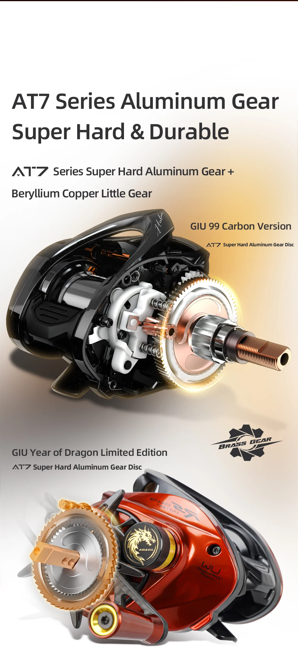 HASIDA Giu 99 Carbon BFS Baitcasting Angelrolle NMB SIC BB 3D Dynamische Magnetbremse 8,1:1 Übersetzung 4KG Bremskraft – Detail 9