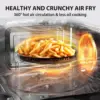 Oven Air Fryer，Convection, Speedy Combi, Even Defrost 11.3'' Turntable Sound On/Off, 27 Auto Menu&47 Recipes， 6