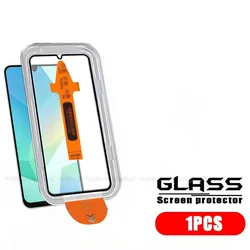 Premium Tempered Glass Screen Protector for Samsung Galaxy A16 - 9H Hardness, Easy Installation, Dust - Free (1 Front Glass)