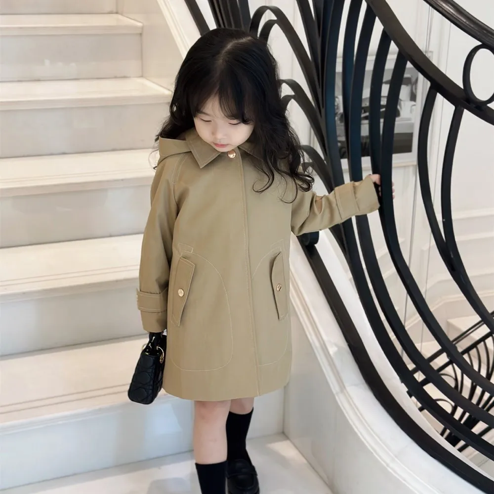 

Presale 11.15th send kids clothes Boys and girls Khaki high-quality windbreaker Western style Temperament jacket