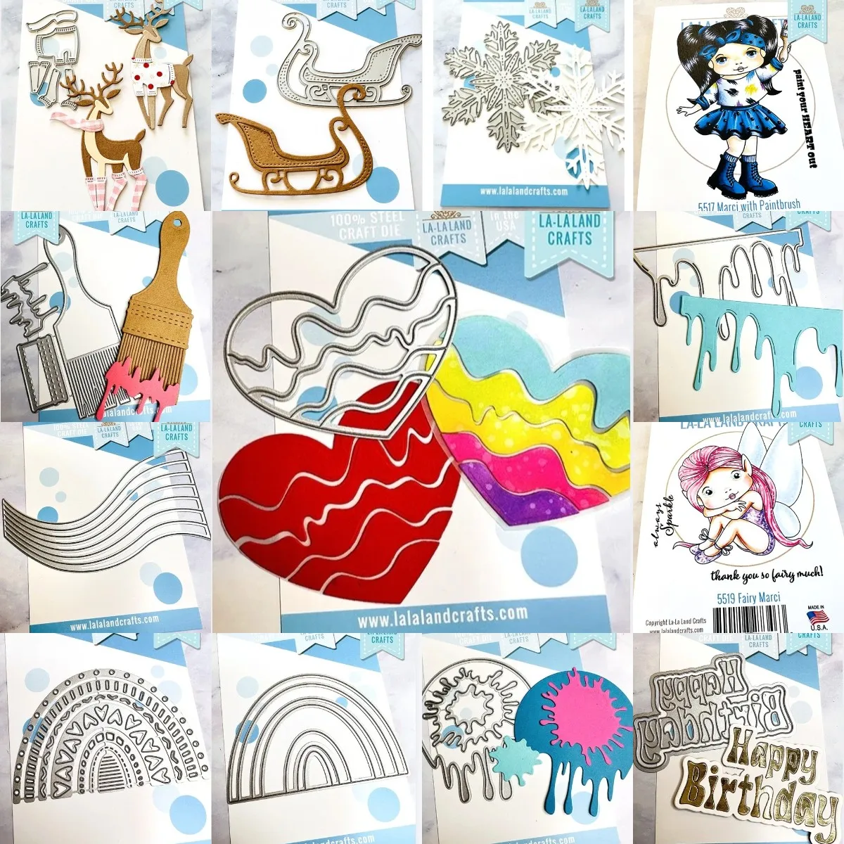 Christmas Deer Brush New October Dies Stamps Stencil For Scrapbooking Paper Craft Handmade Card Album Punch Art Cutter