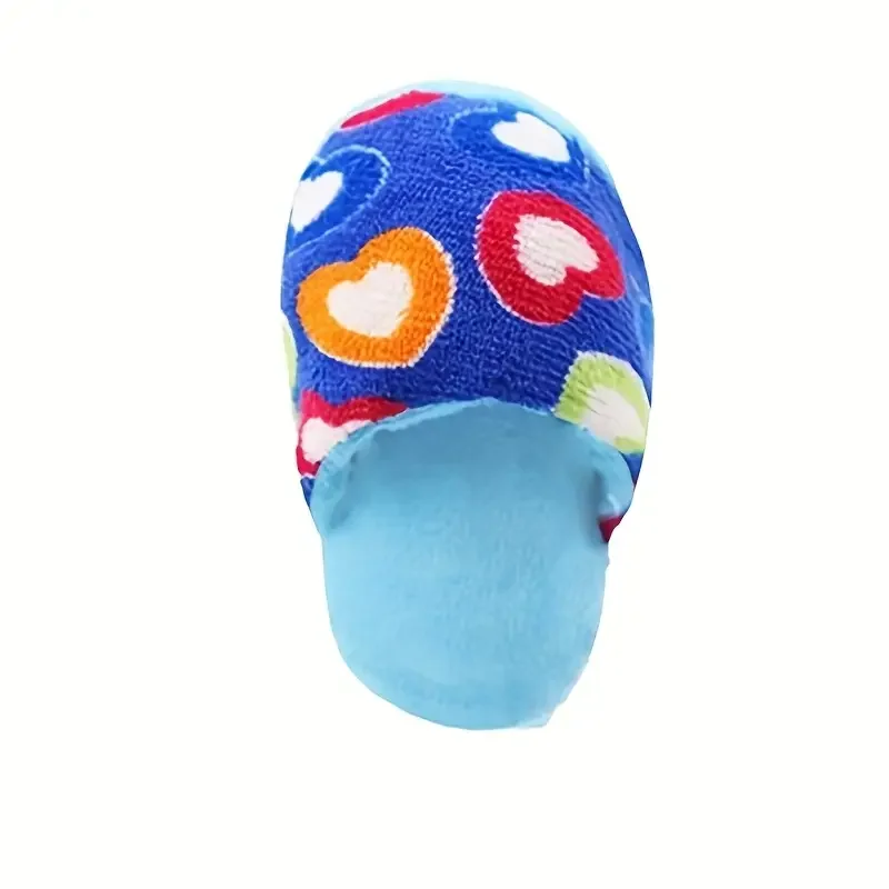 1pc durable plush squeaky slipper chew toy for   breeds colorful cartoon animal   resistant soft texture no batteries needed   interactive   dog toys for   details 8