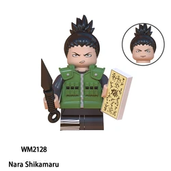 Naruto Anime Mini Blocks Collectible Figure Set - Featuring Kakashi, Sasuke, Itachi, Jiraiya, Tsunade, and Obito (Navy Blue)