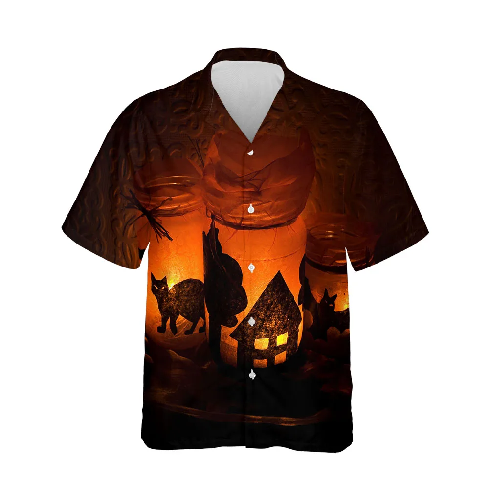 Jumeast 3D Dark Souls Horror Men Shirt Halloween Night Clothes Streetwear Fashion Shirts For Men Comfortable Clothing Blouses our souls at night