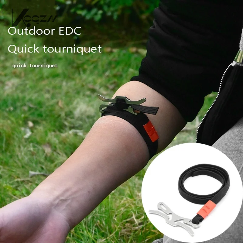 1PC Outdoor EDC Gear Laccio emostatico di sopravvivenza di emergenza Camping Alpinismo Strumento di pronto soccorso Corda elastica Attrezzatura di sicurezza Strumento - immagine 2