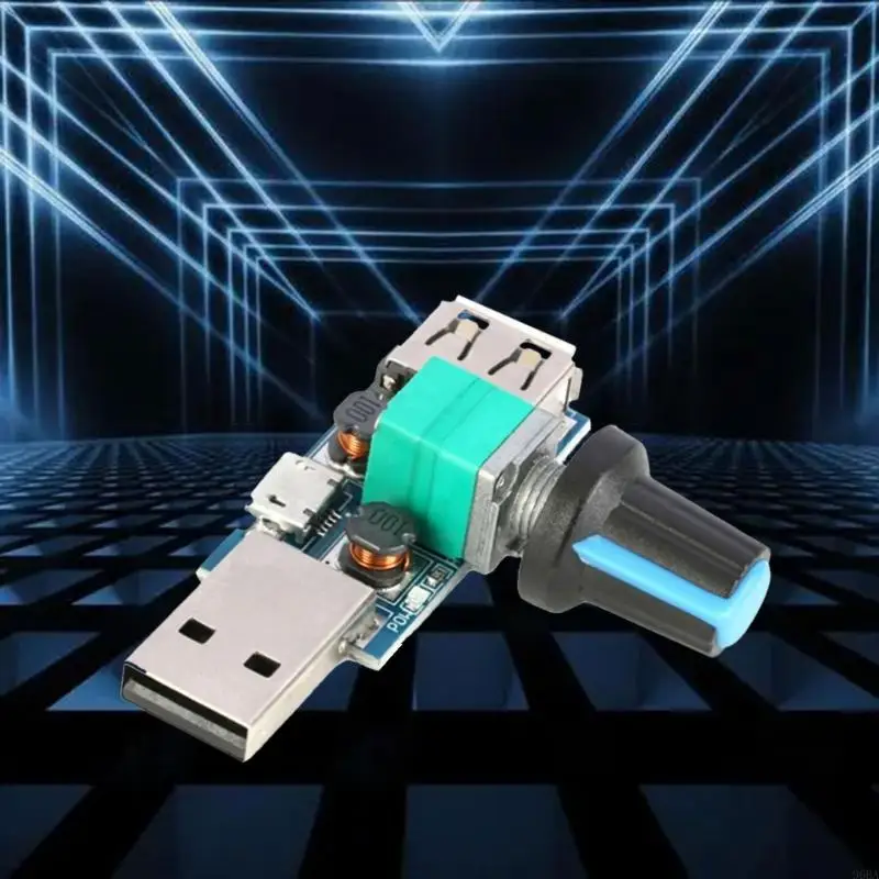 96BA USB Fan Stepless Speed Controller Regulator with Switches Speed Module 4-12V 5W