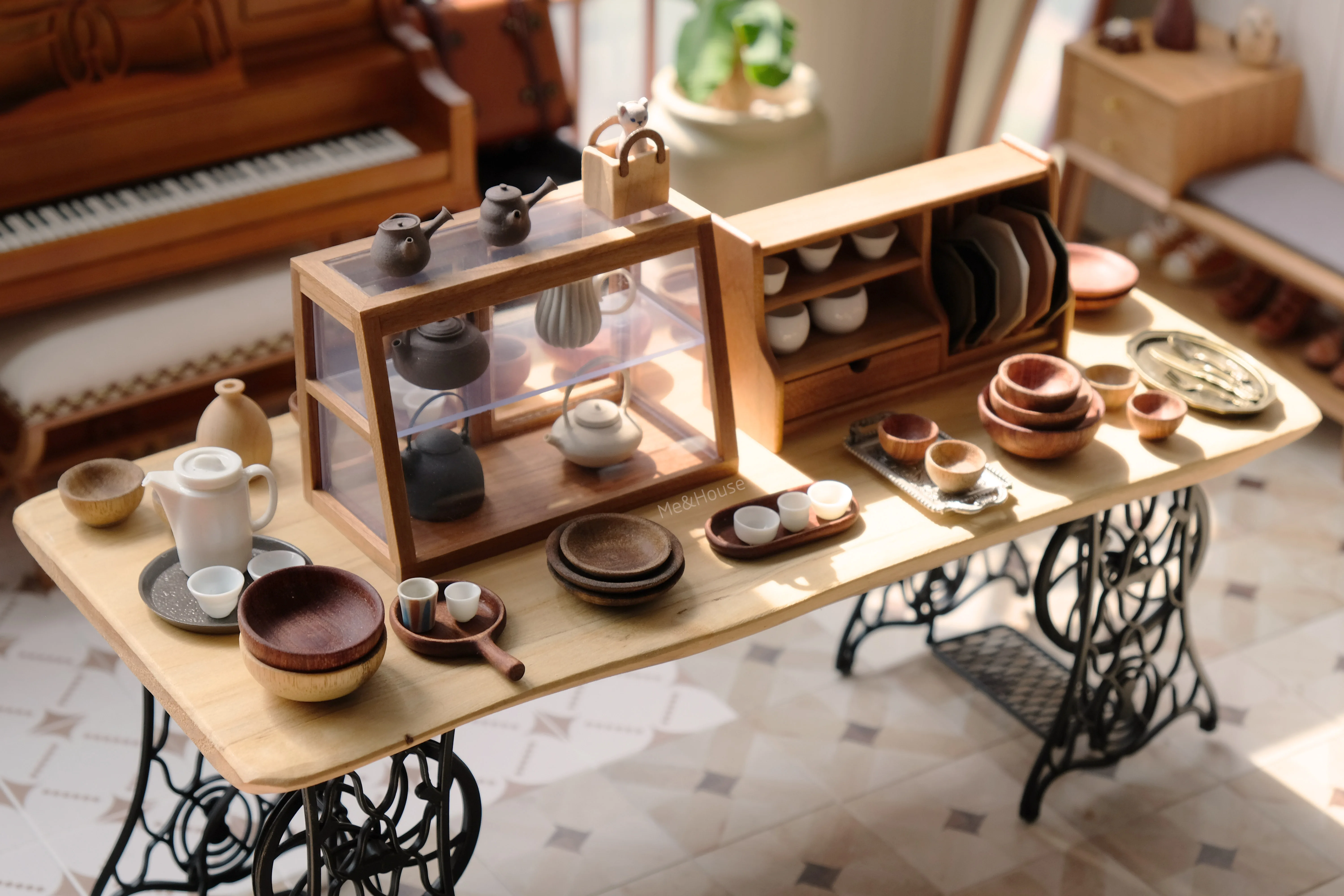1/6 bjd ob11 miniature dollhouse furniture Mini model Dish Rack/Desktop Storage Rack/Document Rack 3