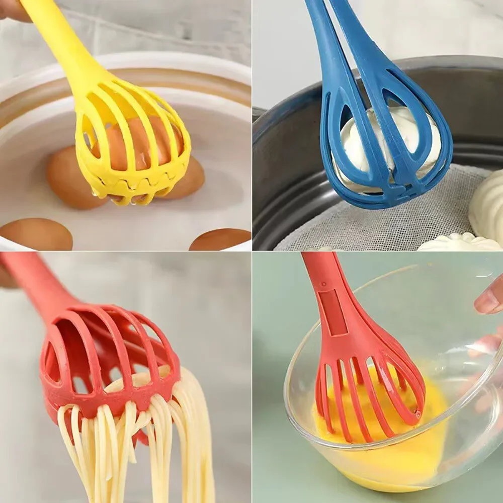 New Multi-functional 3-in-1 Egg Beater with Noodles with Egg Whisk Stick Manual Baking Tools Beater Kitchen Tools