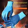 1Pair Winter Waterproof Work Safety Thermal Gloves Anti-Slip Grip Rubber Garden Gloves For Worker Builder Hands Protection 3