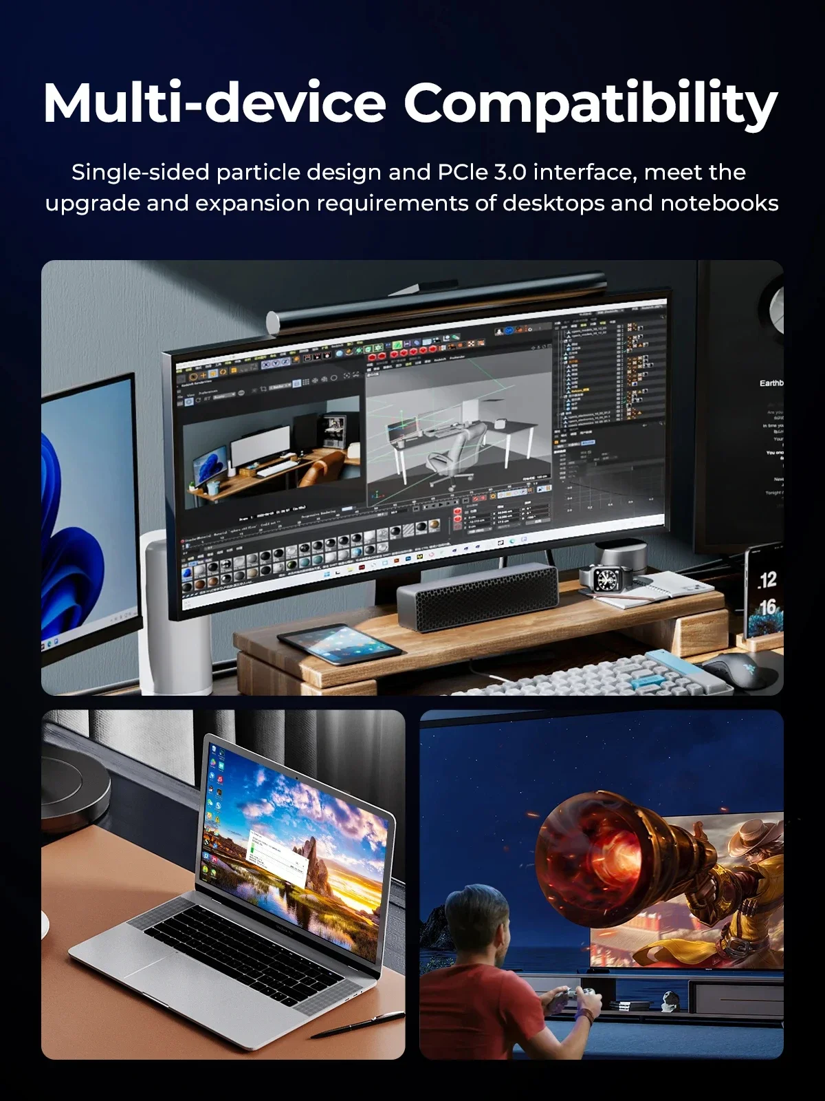 ORICO M.2 SSD M2 NVMe SSD PCIe 3.0 NVMe Gen3 X4 SSD M.2 M 키 2280mm 내부 솔리드 스테이트 드라이브 1TB 2TB 4TB 냉각 조끼 포함