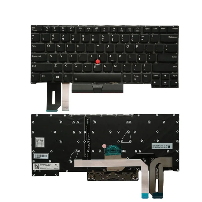 Substituição Eua Teclado para Lenovo Thinkpad T490s T495s T14s p1 x1 Extreme Gen1 Gen2 Portátil sem Moldura