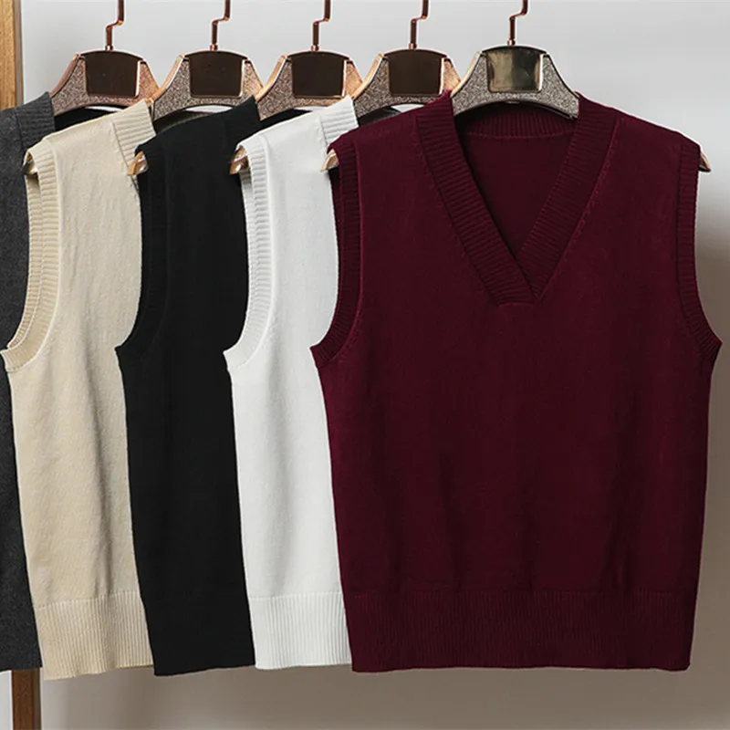 

Aesthetic Sweater Pullover Women Sweaters Women's Vest Clothing Blouse Preppy Style Tops Warm Korean Padded Woman Female Knitted