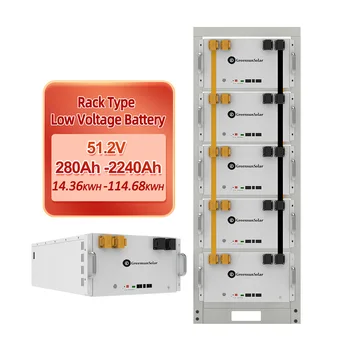Lithium Ion Batteries Rechargeable 51.2v 280ah Rack Low Voltage Solar Lithium Battery Lifepo4