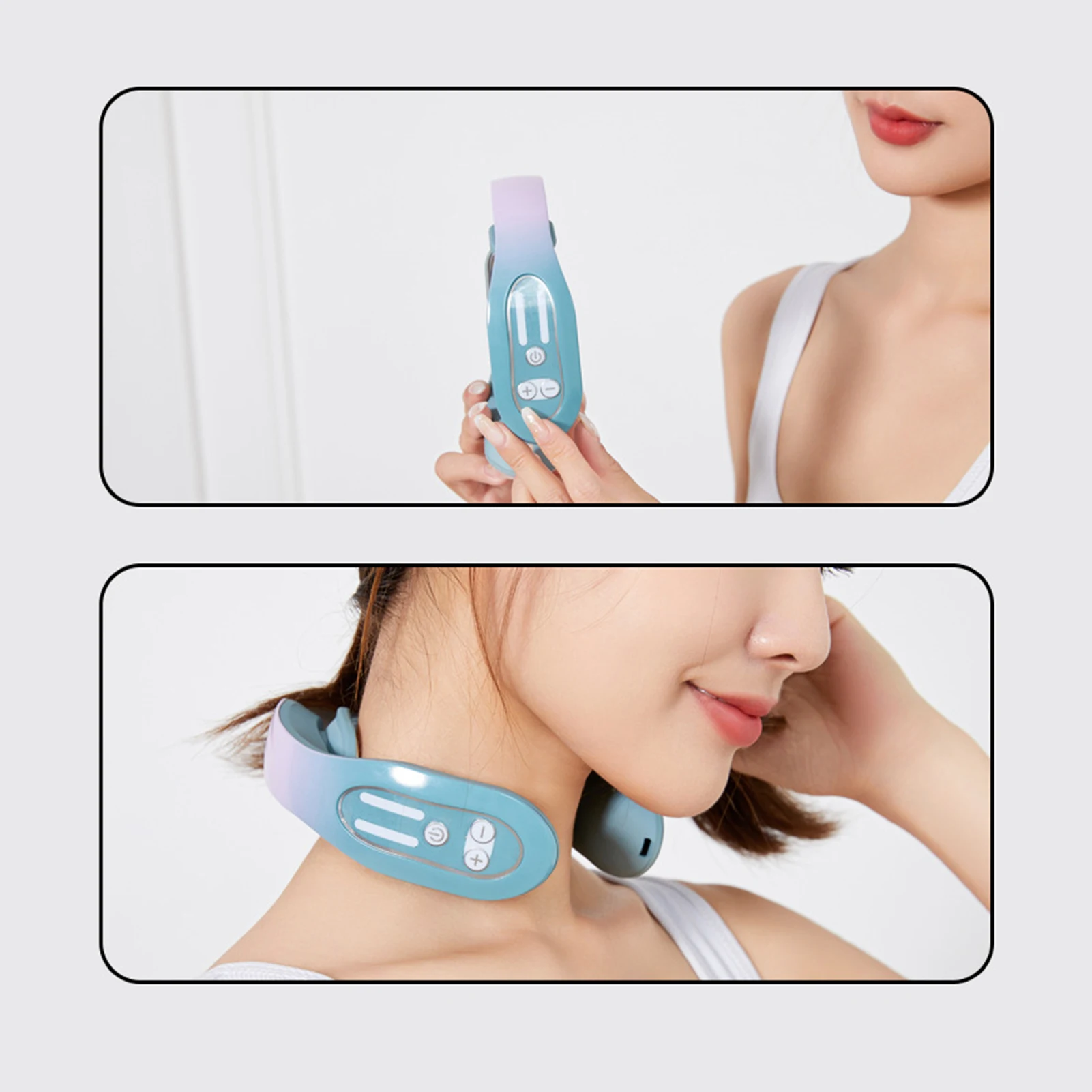 Neck Massager Intelligent Heat Pain Relief Deep Tissue Electric Lymphatic  Drainage Massage Hot Compress Voice Massager - Neck Massage Instrument -  AliExpress