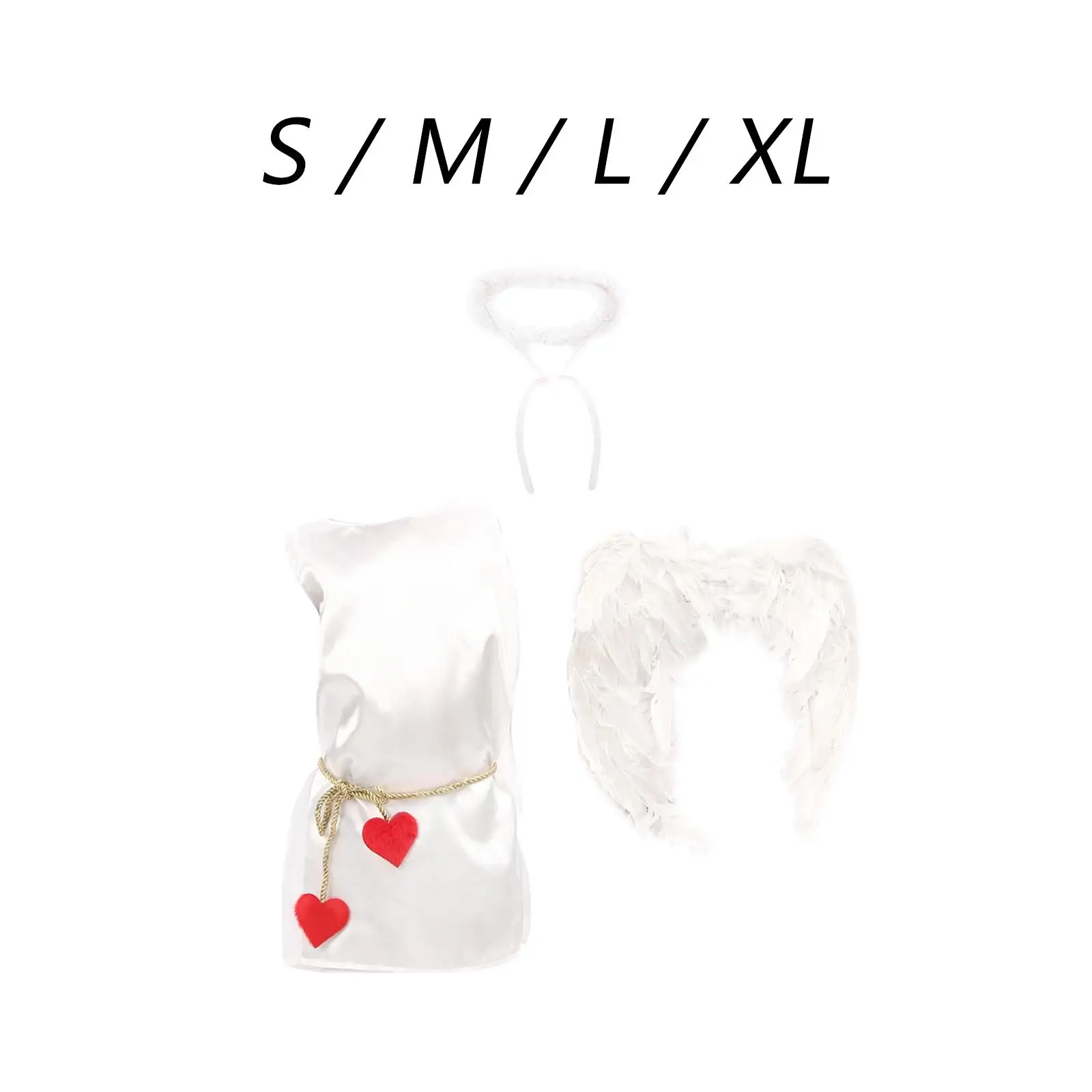 

3x Angel Wing Costume Fancy Dress for Stage Performance Holiday Pretend Play